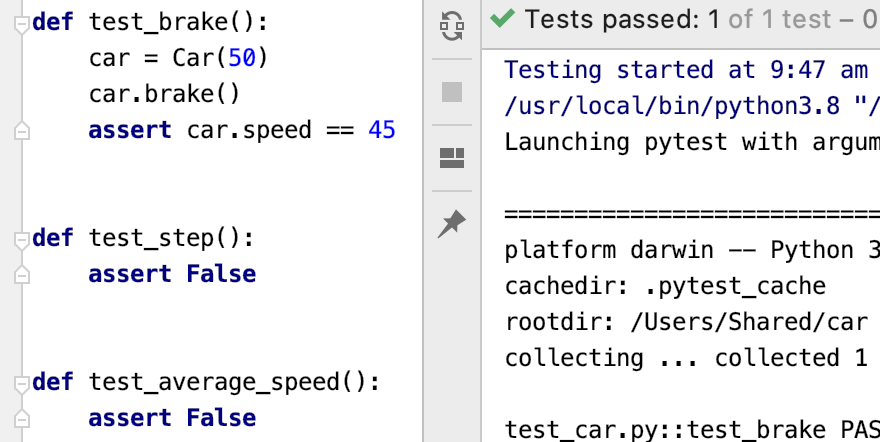 pycharm's tweet photo. PyCharm has always been able to create test stubs for you (use Ctrl-Shift-T, or Cmd-Shift-T on macOS). They've always been unittest stubs, and now we'll dynamically create pytest stubs if your project is configured for pytest #NewInPyCharm https://t.co/Og8TedEAnA https://t.co/pwhChoBrtV