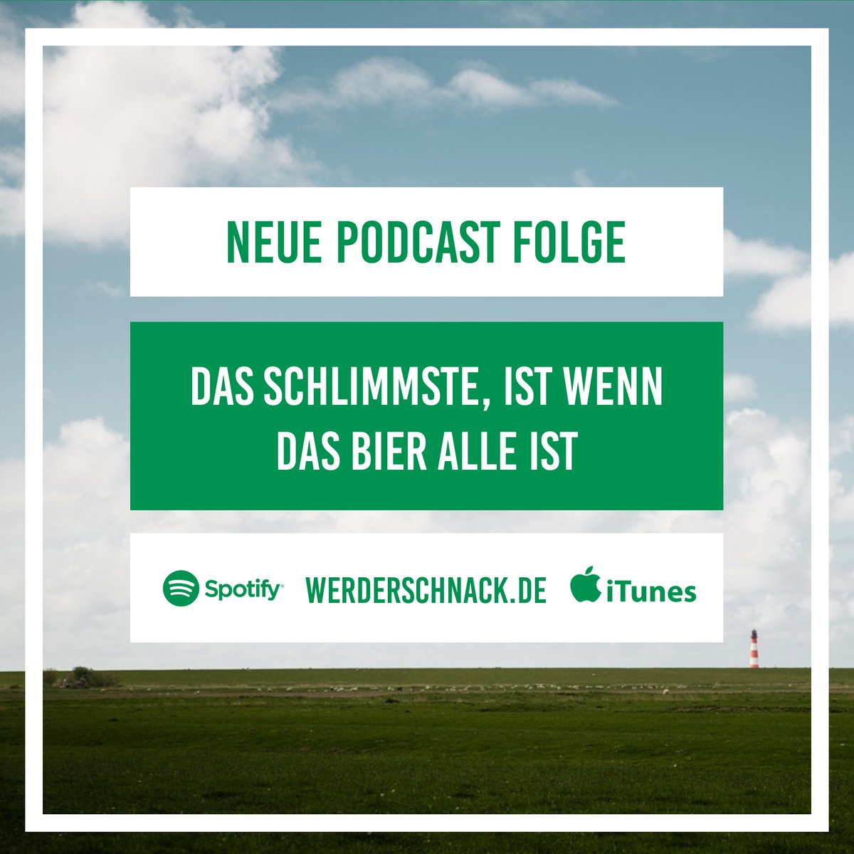 werderschnack's tweet photo. Neue Folge: Das Schlimmste, ist wenn das Bier alle ist

Jetzt reinhören auf https://t.co/eZ3beI3oK7!

#werderschnack #ostfriesland #werder https://t.co/L0w1nhA2y7