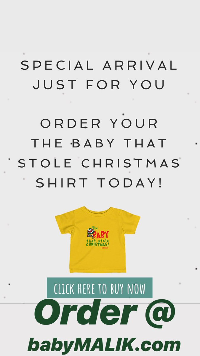 _Baby_Malik_'s tweet photo. Just for you. Come by baby Malik and order your little one and shirt today! All donations are welcome too. https://t.co/wOcXvAJOna #TuesdayMorning #baby #buy #like #repost #shop #donate https://t.co/giIZSthoXl