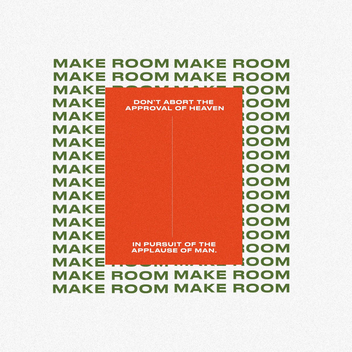 “Don’t abort the 𝖆𝖕𝖕𝖗𝖔𝖛𝖆𝖑 𝖔𝖋 𝖍𝖊𝖆𝖛𝖊𝖓 in the pursuit of the 𝖆𝖕𝖕𝖑𝖆𝖚𝖘𝖊 𝖔𝖋 𝖒𝖆𝖓.” #MakeRoom #December subsplash.com/3trees/sermons…