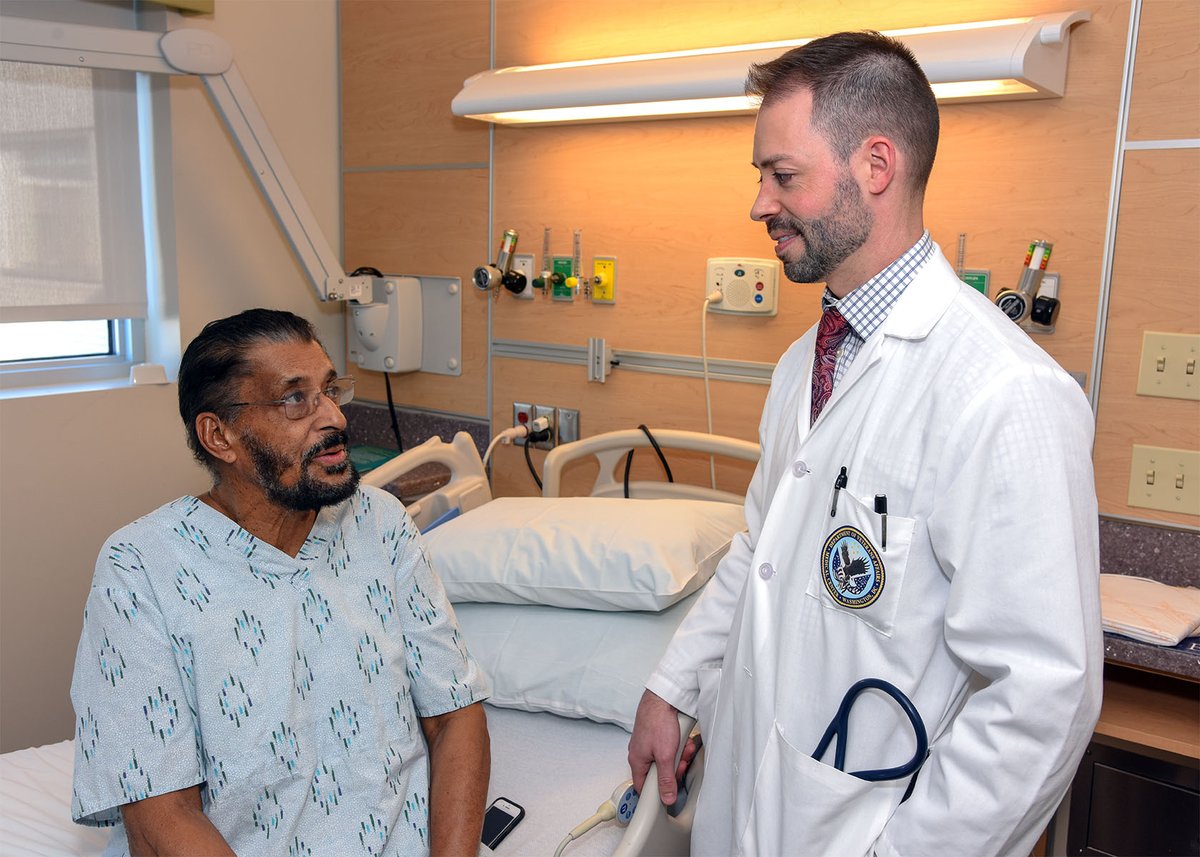 DCVAMC's tweet photo. Congratulations Dr. Matthew Tuck, acting residency site director for @DCVAMC, on being named a Top Hospitalist by the American College of Physicians. #CommitmenttoCaring Full story: https://t.co/X0Dxkcl90l https://t.co/UAiOuR0ZVq