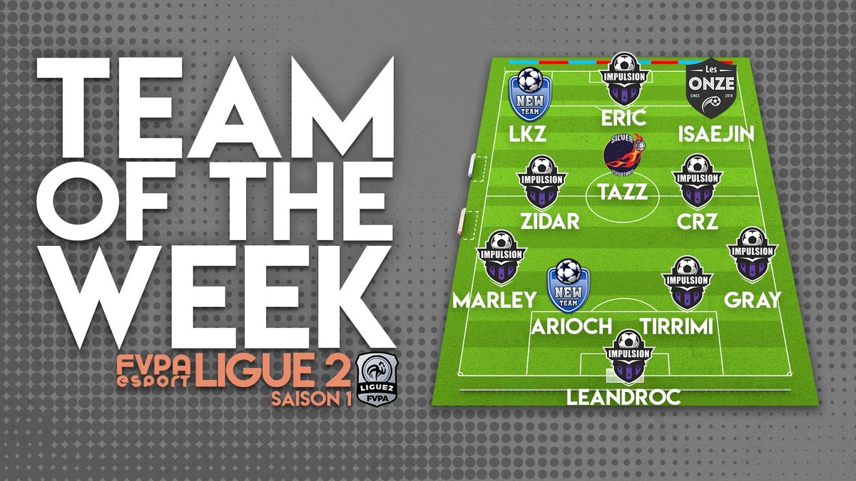 FVPAeSport's tweet photo. 🇫🇷 PC - LIGUE 1 / LIGUE 2
⭐ Équipe de la semaine.
Félicitations aux joueurs nommés.
Le vote pour élire le 🏋️♂️🥇 Joueur de la semaine est en cours dans le salon prévu a cet effet sur le discord. N'hésitez pas à donner votre avis.
Un grand merci à la #TeamEDS
#L1FVPA #L2FVPA https://t.co/g2bABSHeht