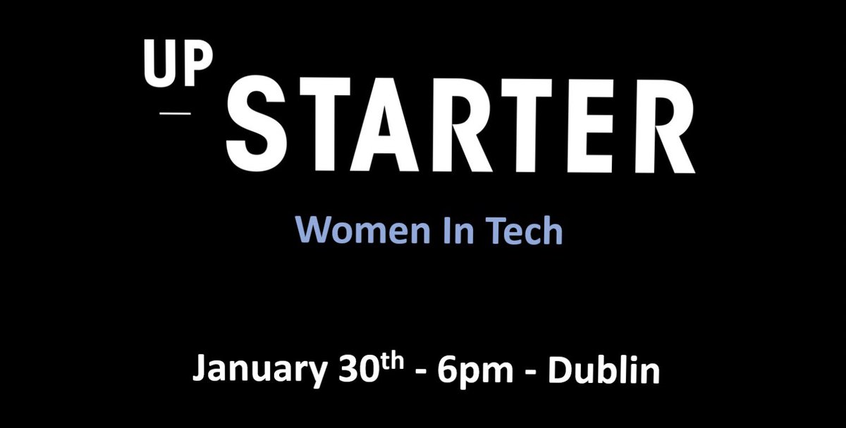 Applications are open for our Women In Tech event. Network with companies like <a href="/RenttheRunway/">Rent the Runway</a> <a href="/Work4Ericsson/">Ericsson LMI Careers</a> <a href="/CSolutions_IE/">Client Solutions</a> <a href="/ArnottsDublin/">Arnotts</a> <a href="/fivetran/">Fivetran</a> and many more upstarter.typeform.com/to/YSYHJ7