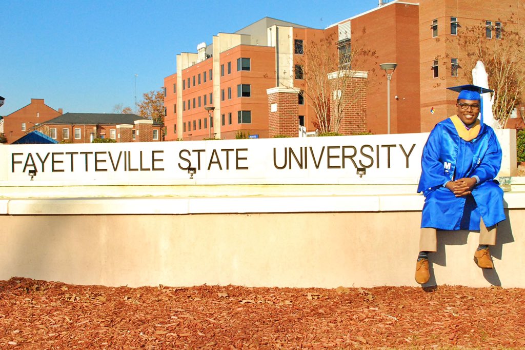 I present to you, André Marcel Harris, newly minted Social Worker, and proud #HBCUGrad of the distinguished Fayetteville State University founded in 1867. 💙💙💙 

#ResNonVerba 
#BlackMeninSocialWork #BlackMeninPublicHealth #FayettevilleStateUniversity #McNairScholar #BroncoPride