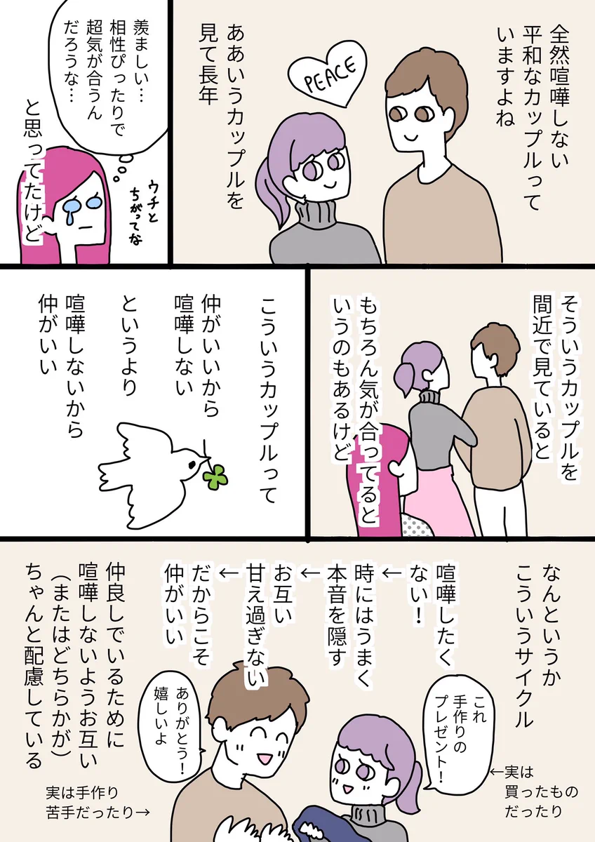 喧嘩したことないっていうカップルの秘密について考えてみた