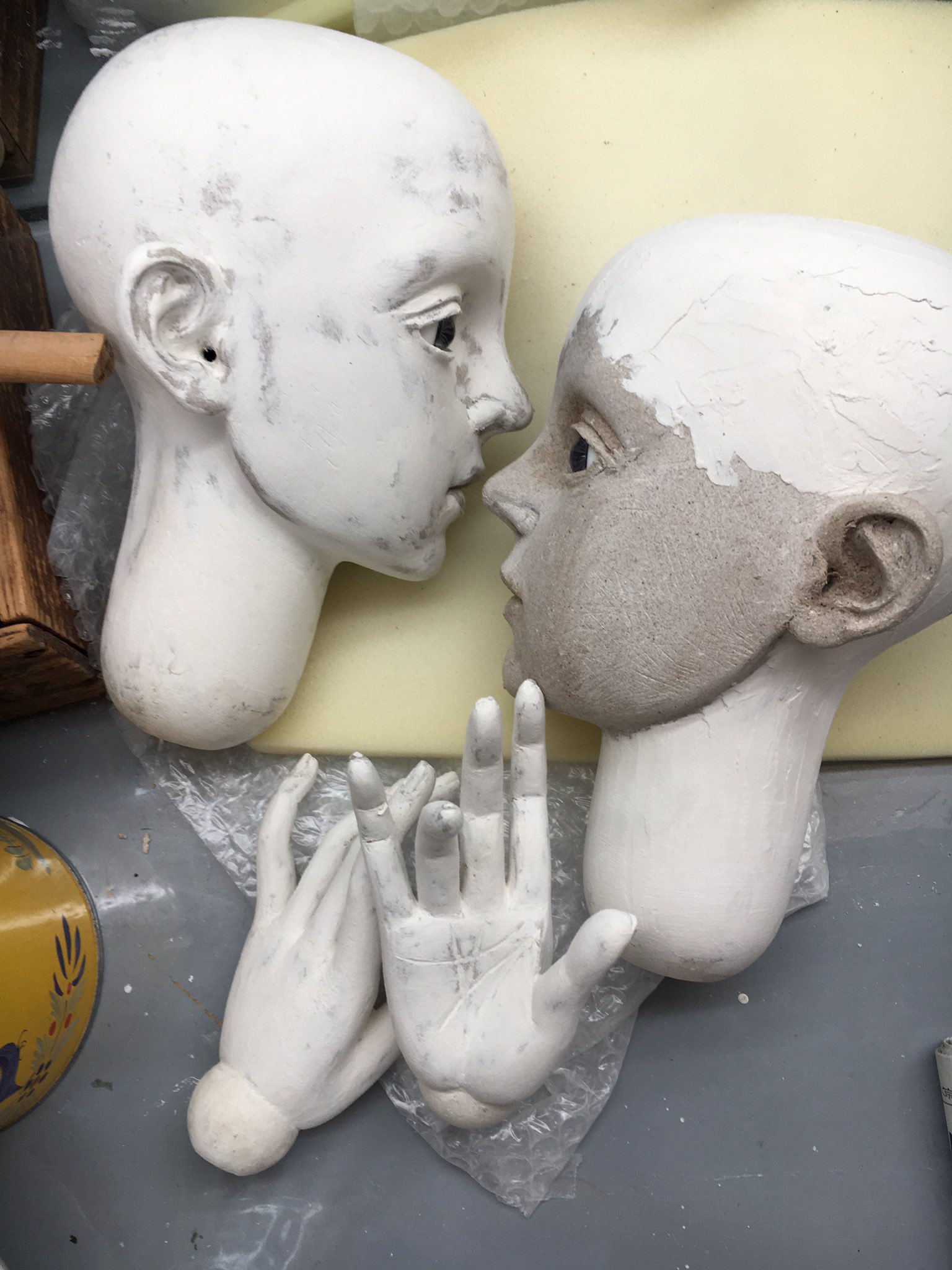 四谷シモン 直筆 肉筆画 Simon サイン入り 肉質画 作者不明 直筆サイン