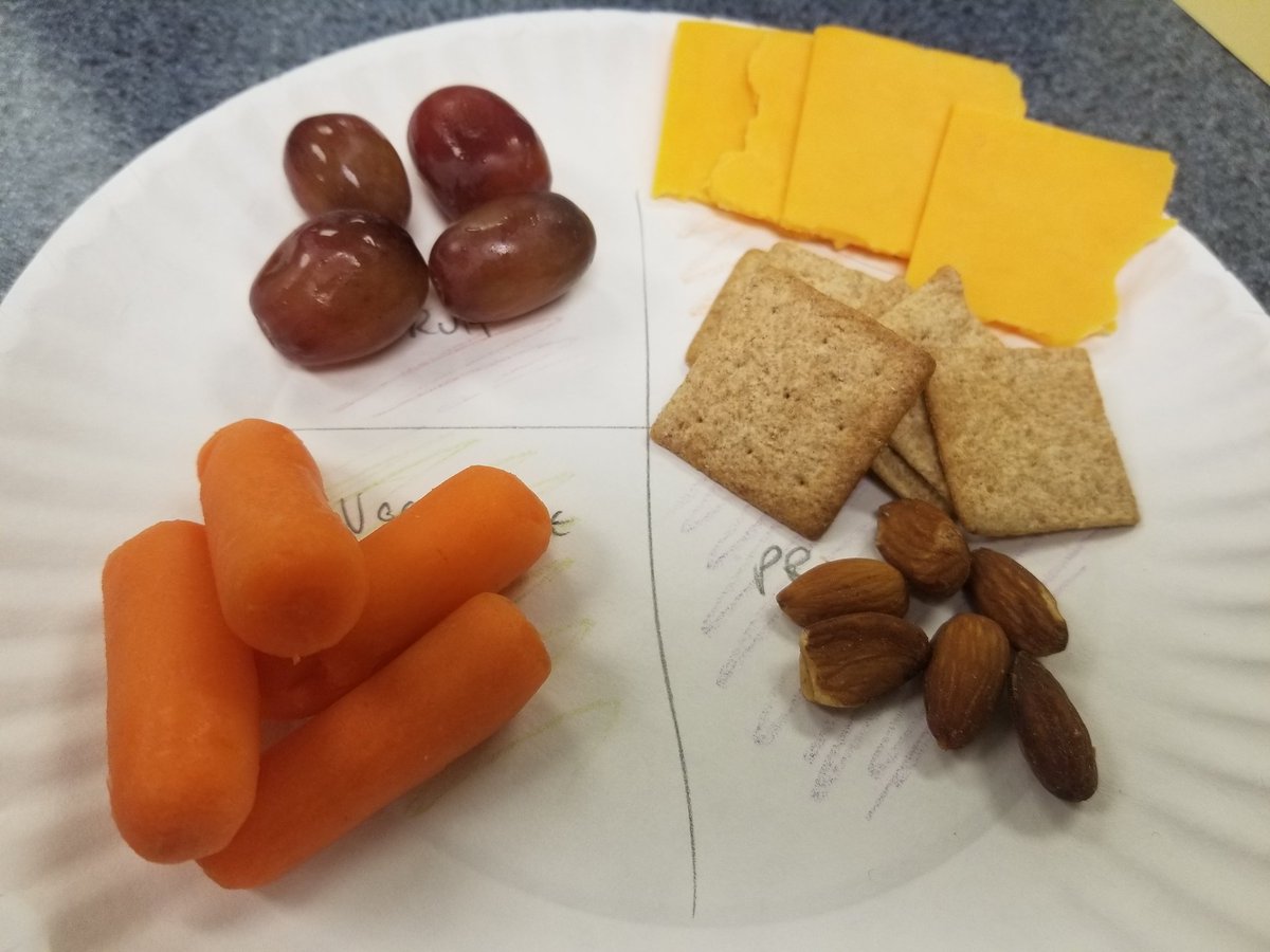 cmullins54's tweet photo. #myplate snack plate and #sugarproject for Nutrition & Wellness classes last week. Eye-opening for some! #healthyeating #eatlesssugar #yesiknowitisdelicious @ophsFACS @CTE4pwcs https://t.co/kKbSqJBsnQ