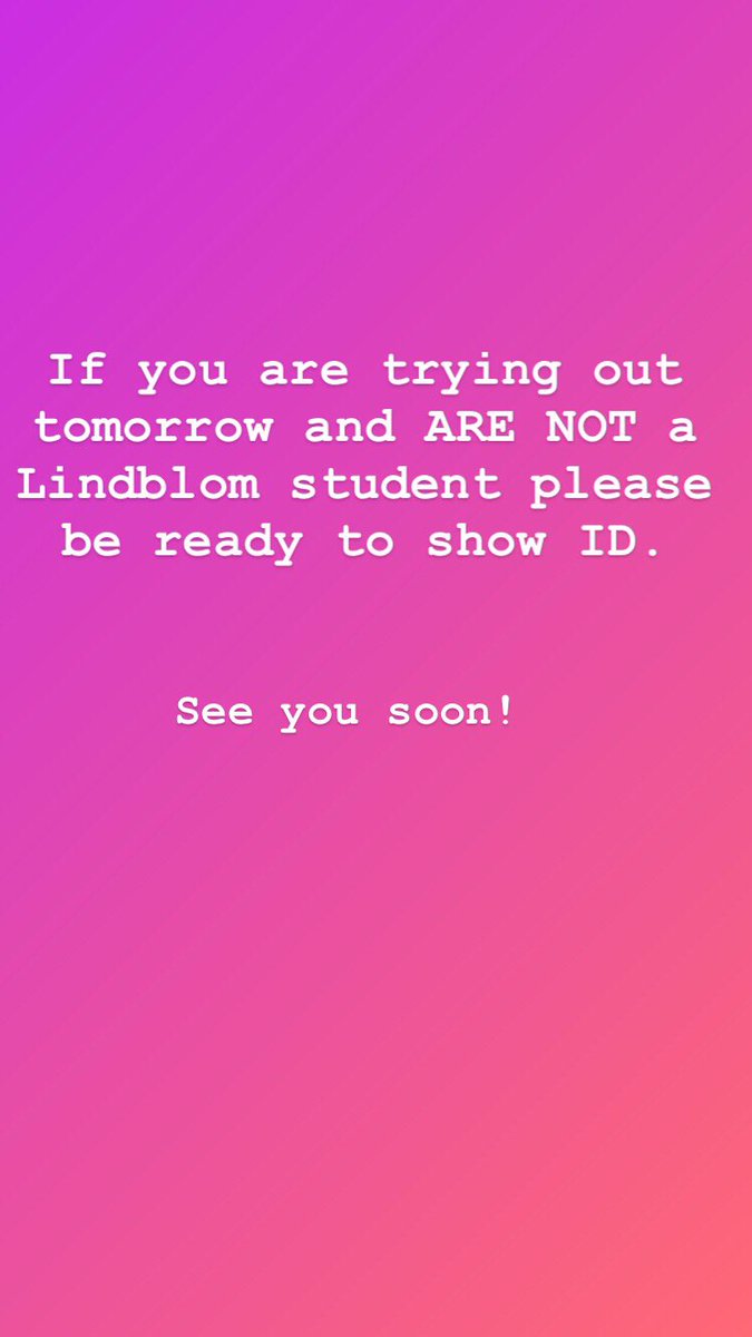 SWAPTeam1's tweet photo. Tryouts are starting at 3:30, however if you get out later please arrive ASAP :) https://t.co/xf7tJ4vvE5