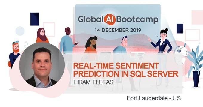 HiramFleitas's tweet image. This is going to be a great event! 🤖🤖🤖 
Join us this Saturday, 12/14 at 9 AM in the #Microsoft (Fort Lauderdale, FL) office. #GlobalAIBootcamp 
More info: globalai.community/global-ai-boot…