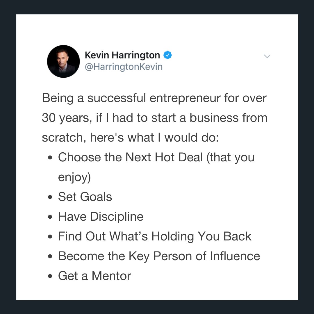 HarringtonKevin's tweet photo. Give me a "YES" if you've ever had to start over in your career?
…… I have over and over and here's how I do it👇
This is where the fun begins:
https://t.co/wUctCPJAkC
#entrepreneurship #Entrepreneurs #Entrepreneurlife #entrepreneurmindset #successsupport #startups https://t.co/VzkZXrwtlf