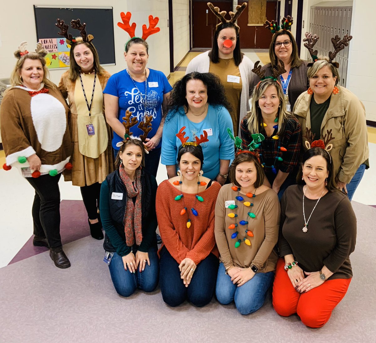 Dasher, Dancer, Prancer, Vixen...No, that’s the fabulous English department <a href="/CHHSPirates/">Corinth Holders High</a> getting into the holiday spirit! #RAISETHEFLAG #spiritweek