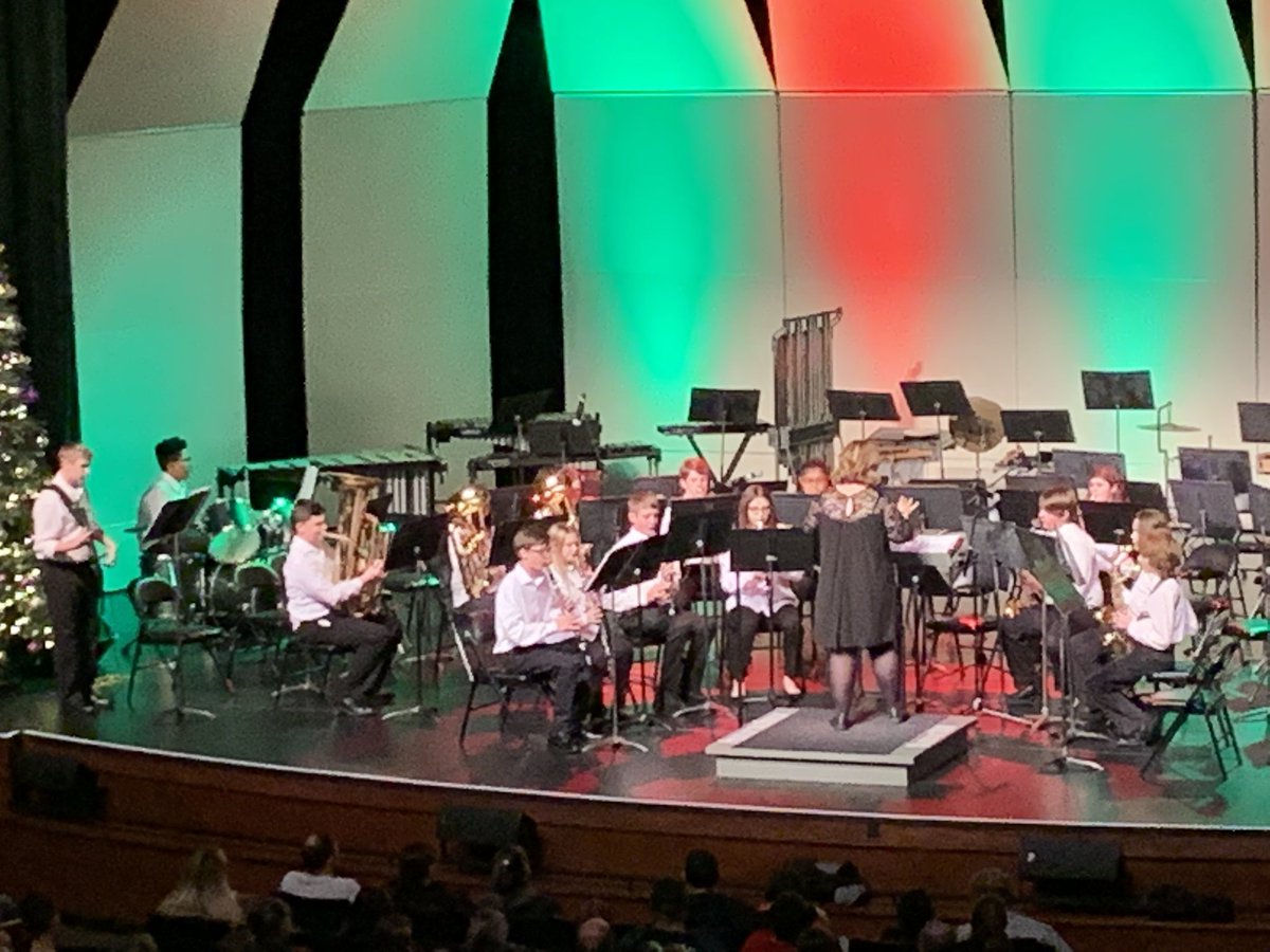 Enjoying the fabulous sound of the GMS Band at their Winter Concert! Great job! Thank you to <a href="/gmsdevilsband/">Rachel Martin Thomas</a>, Spencer Weese, and Lonnie Gudger for your direction and preparation. @JEvansGMS <a href="/Salyers4/">Stacy_Salyer4</a>