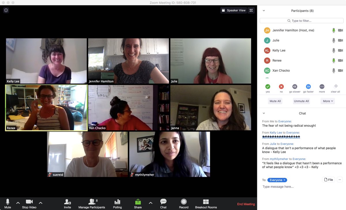 bicycleuser's tweet photo. Today's #compostingfeminisms was an unmasteringclass (?!) in holding collective space open. Thank you @kellyleehickey for shepherding us into that zone of joyfully unsettled dialogue. I'm convinced 'tis the season for tender killjoys. Thank you all and see you next year ⛈️ https://t.co/3cRMFyIvrp