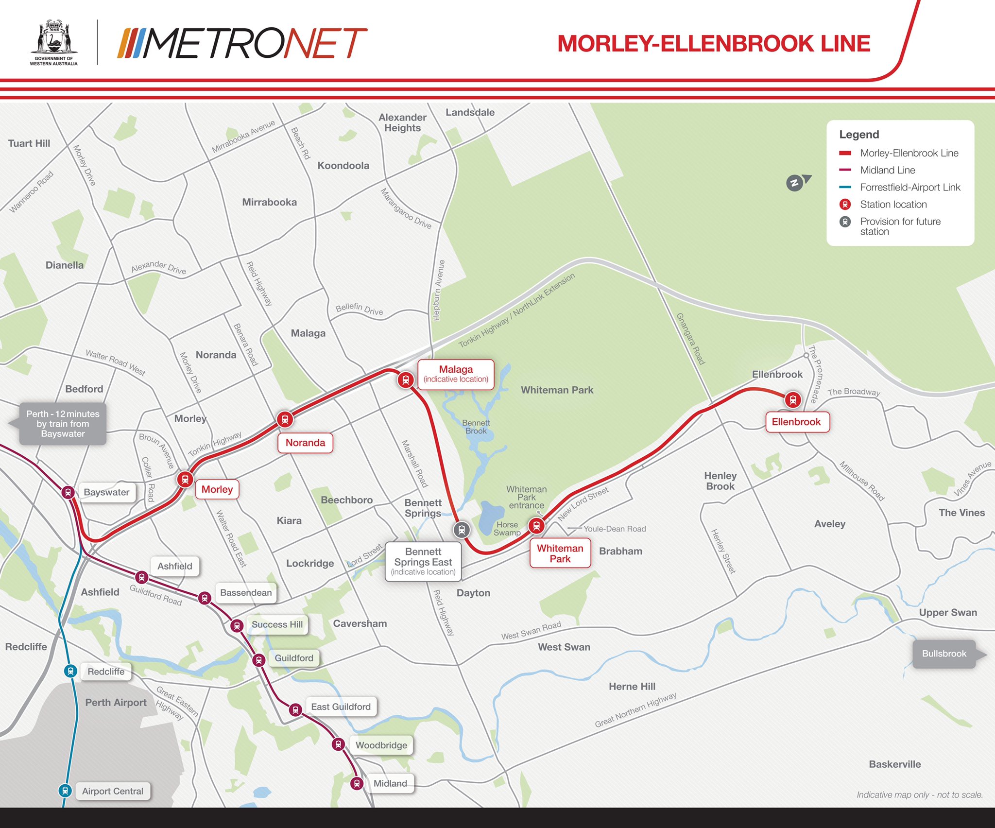 Ellenbrook Train Line Route Map Metronet Al Twitter: "Pta Principal Project Director, Nigel Hunt, Is  Outlining The Infrastructure Requirements For The Morley-Ellenbrook Line:  Full Grade-Separated 21Km Railway, Five New Stations Plus The Bayswater  Station Upgrade ...