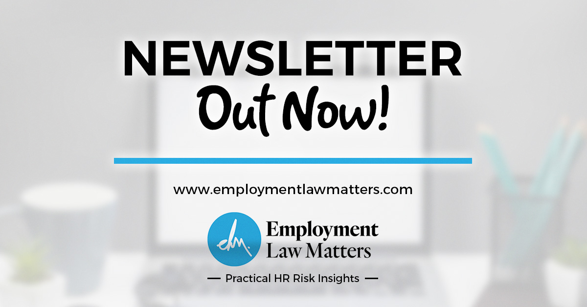 Our final 2019 newsletter is out - with law firm articles, latest news and event updates! bit.ly/2YzTsw5

Thanks to our contributors from <a href="/MaddocksLawyers/">Maddocks</a>, @HSFlegal, <a href="/NLawGlobal/">Norton Rose Fulbright</a>, @PiperAlderman, @BuddleFindlay, <a href="/BellGully/">Bell Gully</a>, @KensingtonSwan &amp; more!

#EmploymentLawMatters