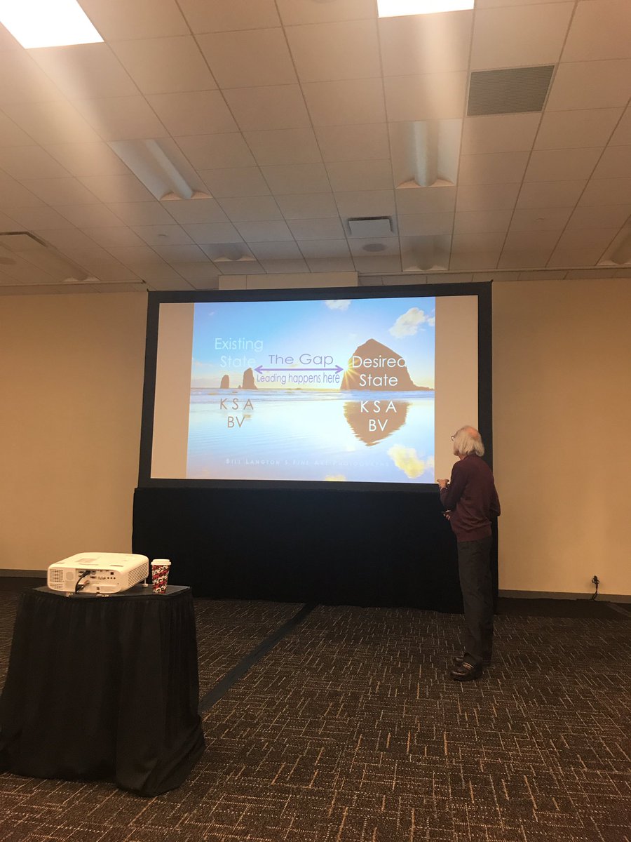 amy_hanken's tweet photo. Leadership happens in the gap between where we are and where we want to go. Knowledge, skills, ability. Create a culture for shifts in beliefs and values. #learnfwd19 https://t.co/8NAcLC2wt1