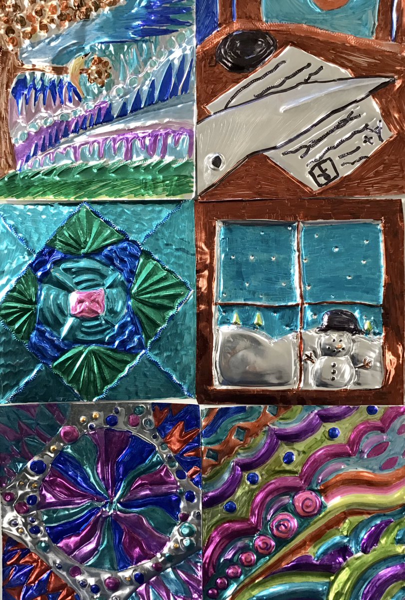 art_marshfield's tweet photo. Art 7 Metal Tooling#relief#pattern https://t.co/QPgcFUUwun