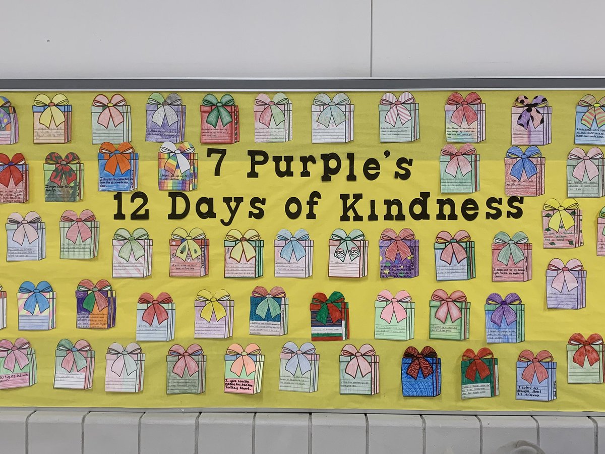 mrsguerrininms's tweet photo. Spreading a little kindness here on 7purple #7procks #NMSLancersLead #KindnessMatters https://t.co/3qiELDMSmb
