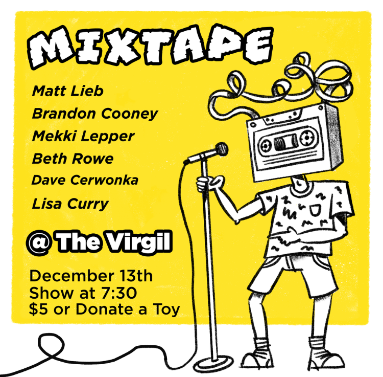 mixtapeLA's tweet photo. Turn up, turn out. Donate a toy &amp; watch some comics shout. https://t.co/3VDWOMYus3