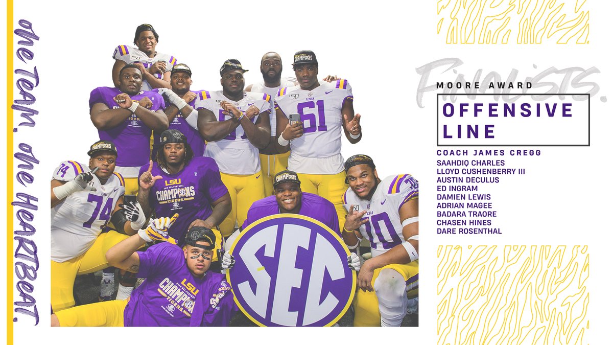 LSUfootball's tweet image. The Trenchmen

One of four finalists for the @JoeMooreAward