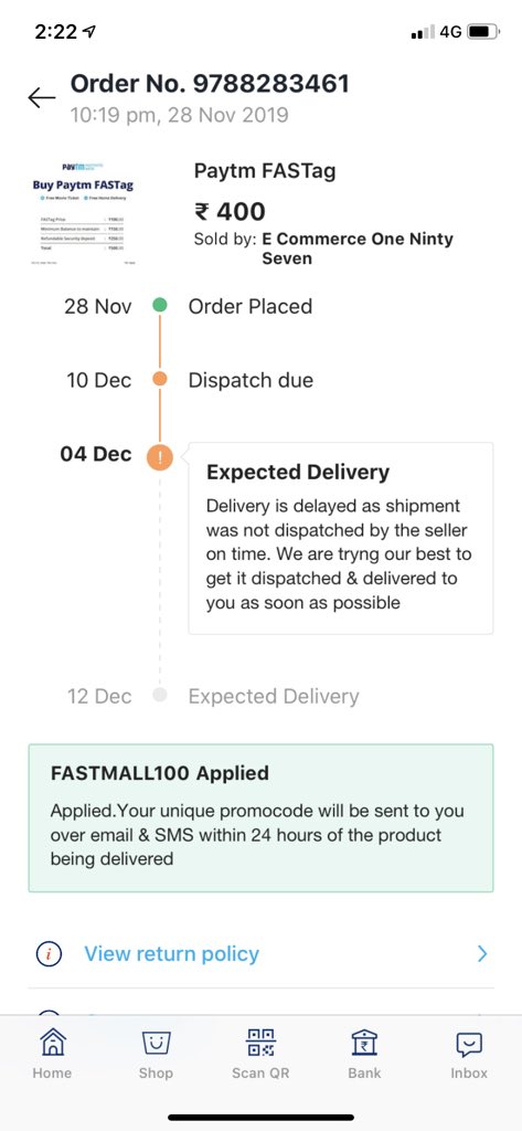 dpkiitb's tweet photo. #paytmcare #paytm  Thank u for your service. Do ne a favor and cancel the order. https://t.co/gBDkZ1cmpu