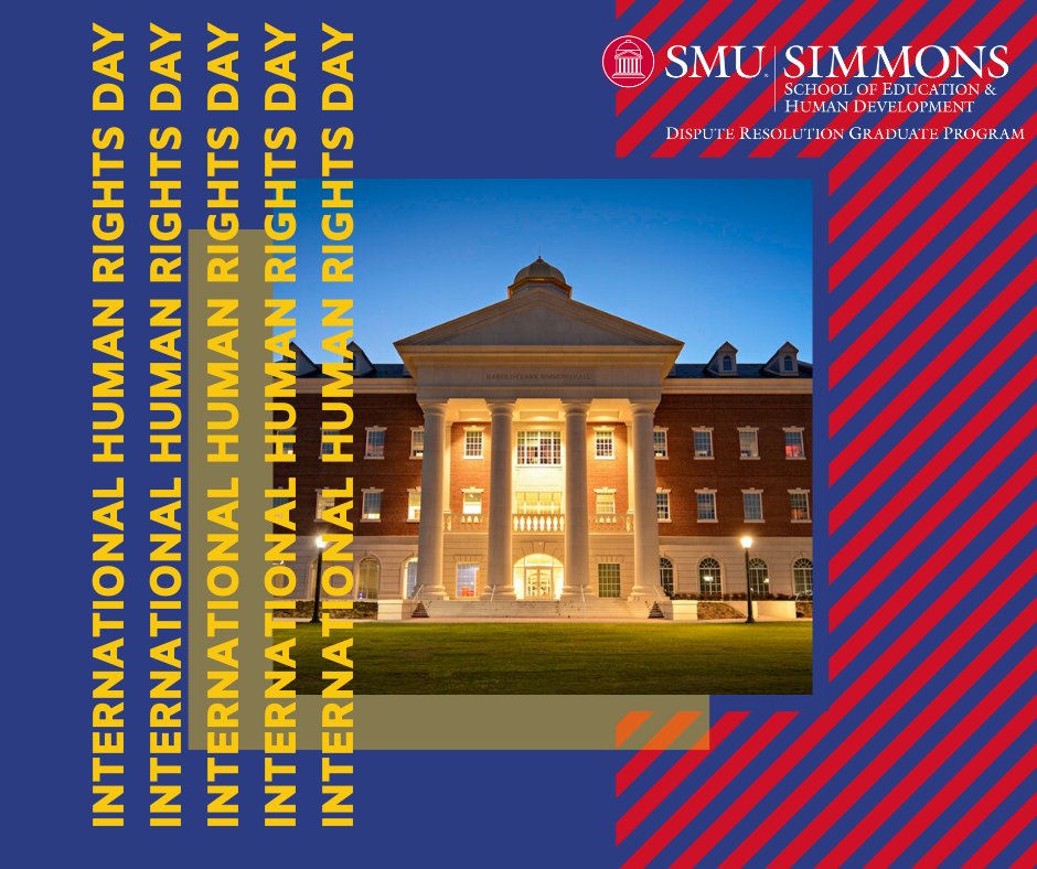 SMUDRCM's tweet photo. @SMU DRCM is proud to #StandUp4HumanRights on the 71st anniversary of International Human Rights Day. Today we honor Eleanor Roosevelt's profound legacy of peace building, and take pride in the young leaders paving the way for future generations. https://t.co/dtWltFxLCt