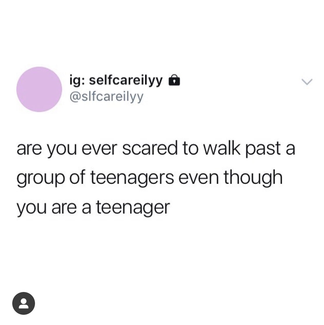 Janette_juarez's tweet photo. Try walking past a group of teenagers as an Adult (well kind of). Am i about to get pranked , am i being filmed, are they making fun of me. Am i about to become a viral meme. Sorry to say it never gets better https://t.co/RhEYIzGfHa
