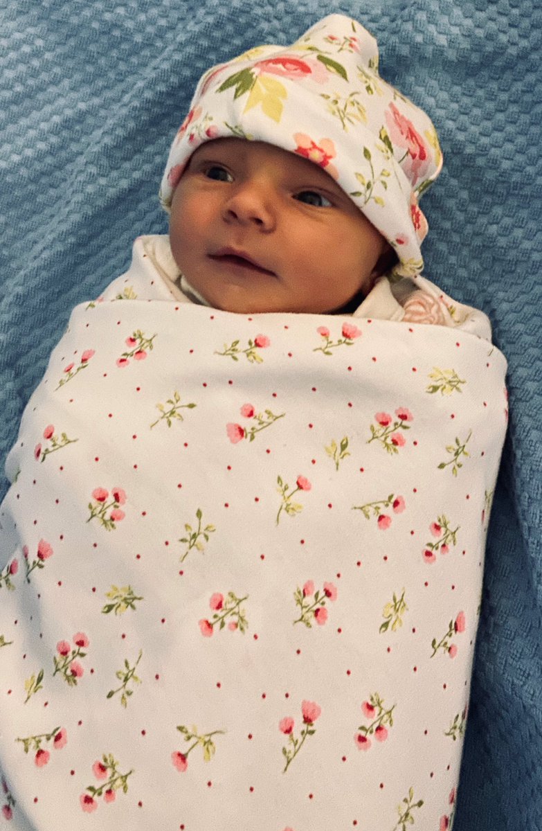 neilbyrne_CT's tweet photo. Hello World! My name is Fleur Noelle Byrne and I arrived Sunday night just before midnight! I love sleeps, feeds, smiles,oh and SNUGGLES with my mam and dad, OBVIOUSLY! I am really looking forward to making friends too!BYE for now, heading for a nap!🌈 @nicolehudson81  #babybyrne https://t.co/xgENNyMWJR