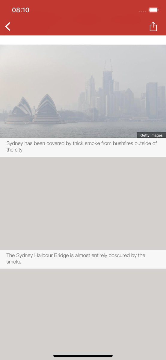 Me reading this on the tube this morning:

Omg. The smoke suffocating Sydney is ridiculous. You can’t see a damn thing in the 2nd and 3rd pics.

Oh.... the pictures just haven’t loaded yet. 

#ClimateEmergency