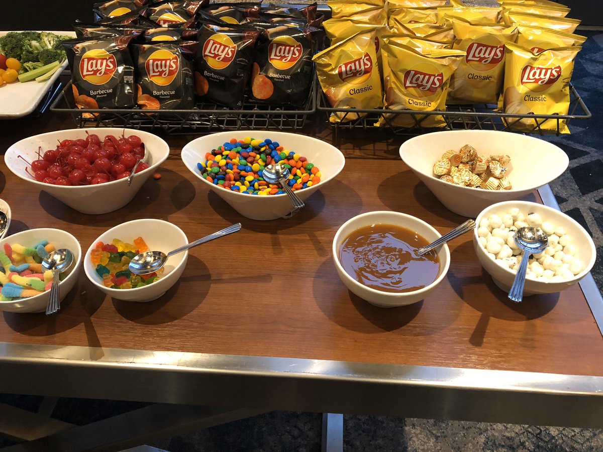Burning question: Was there supposed to be ice cream with this spread for afternoon break at #GDHF2019