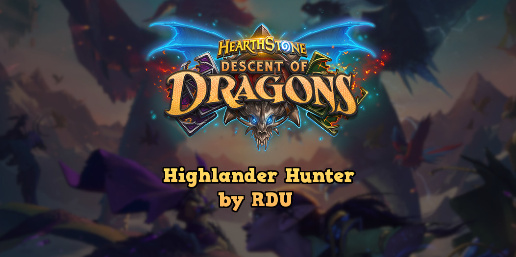 ZederHS's tweet photo. Check out the Day1 Dragon Highlander Hunter from RDU!
#Deckbot #DeckbotHS #RDU #Hearthstone #Hearthstonedecks #DescentOfDragons #Hearthstone_Decks #ZederHS https://t.co/kPrANTEI9d