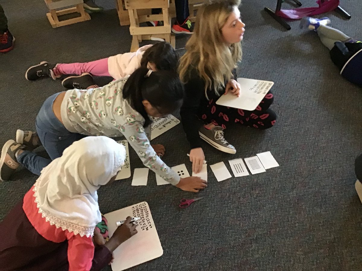 MrsMack4TCE's tweet image. Began our day with collaborating and problem solving. We learned what binary numbers are and then worked together to find the value of each code! #codingunplugged #binarynumbers #computerscience #vocabulary #TCEcardinals