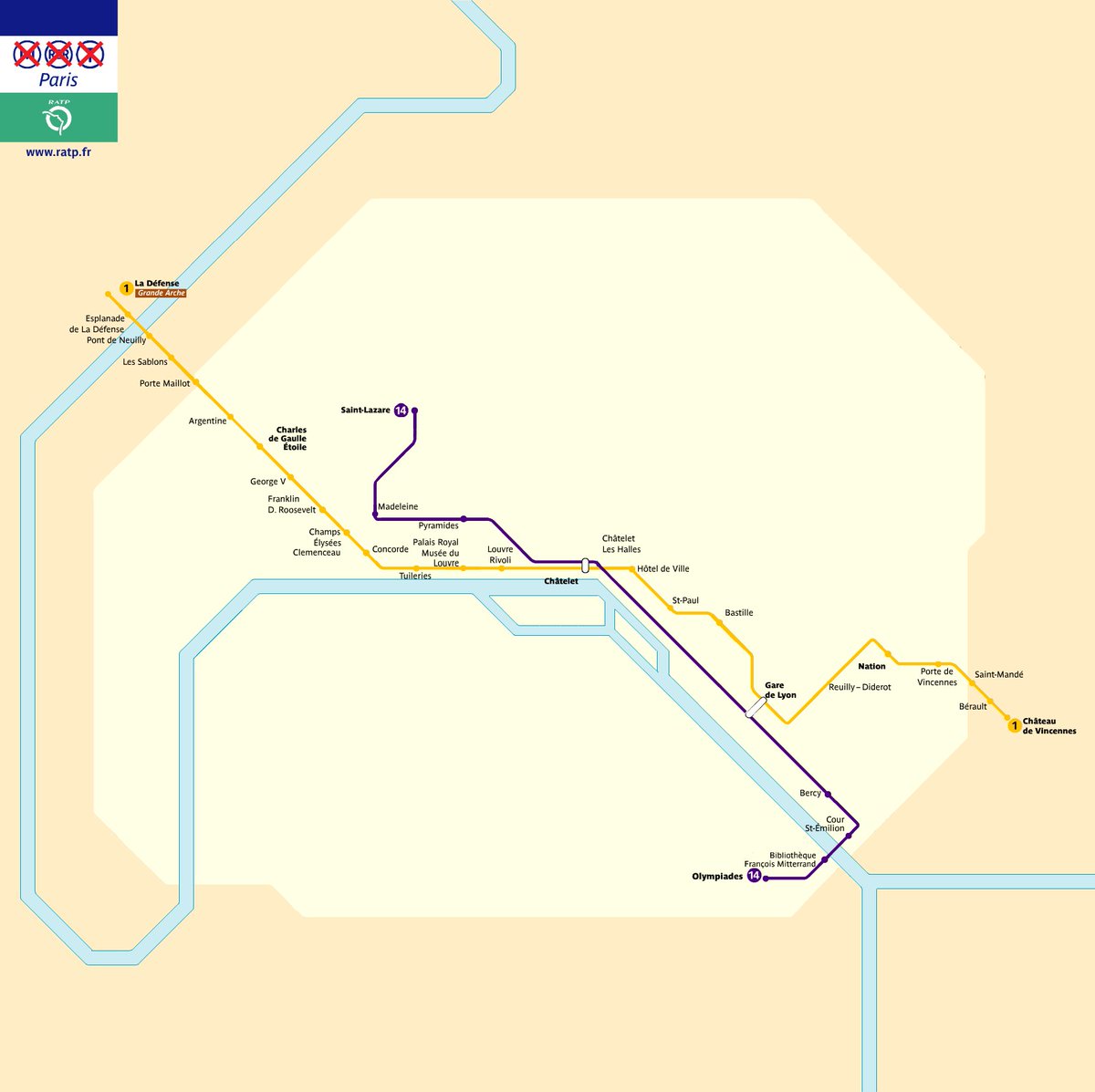 J Le Nouveau Plan De Metro De Paris Greveratp