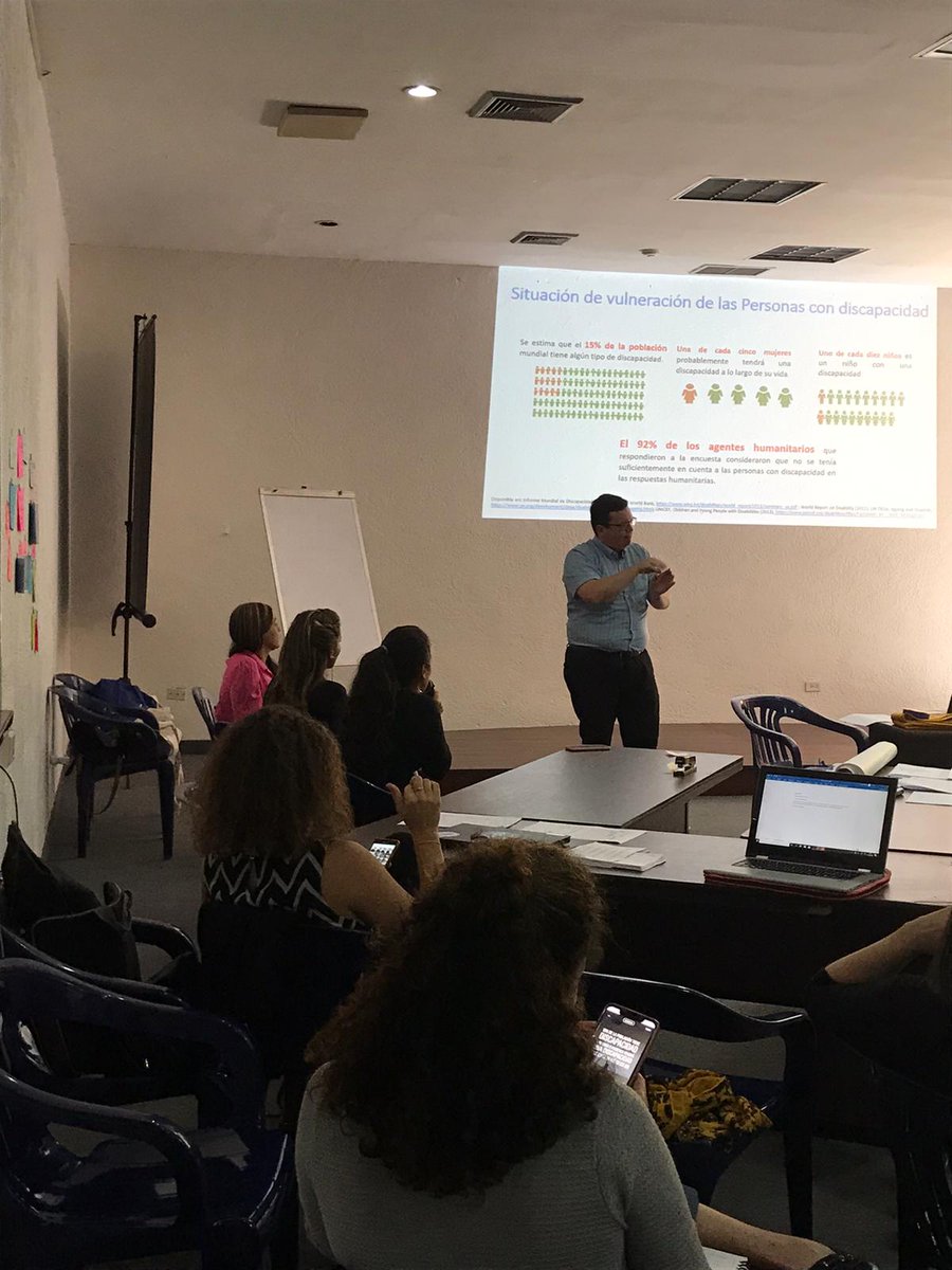 OCHA_Venezuela's tweet photo. .@OCHA_Venezuela @UNFPA_Ve @Consorven_Ve
continúan las formaciones sobre el ciclo de programación humanitaria 2020 #Caracas 
Los temas? 
▶️Rendición de cuentas ante poblaciones afectadas
▶️Protección contra la exploración y abusos sexuales
▶️Inclusión de personas con discapacidad https://t.co/0LttHfFXr0