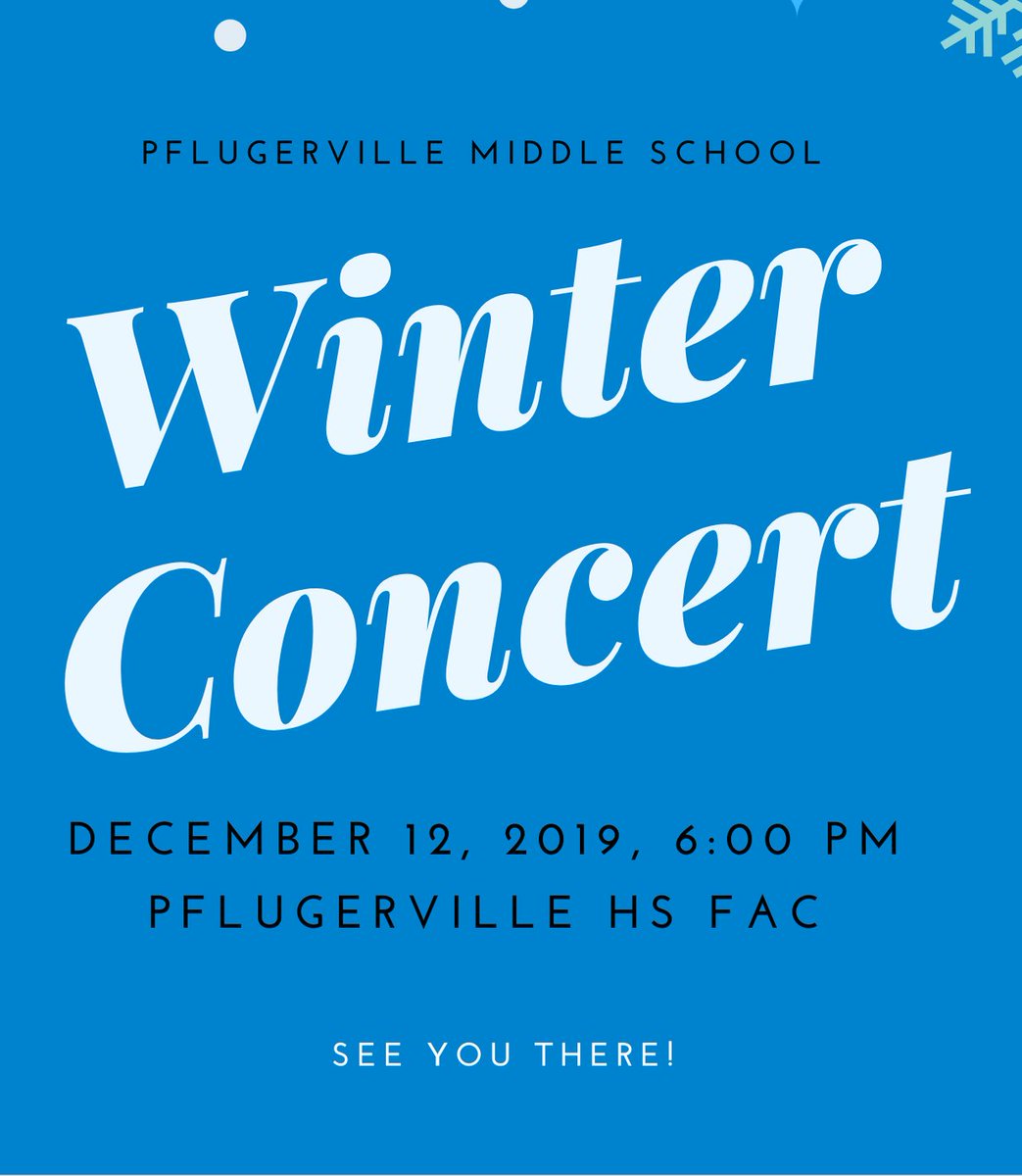 Our Winter Concert is this Thursday! See you there!