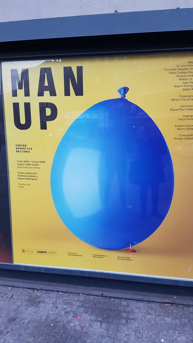 jesusverdem's tweet photo. #MANUP @centrodramatico Que estupendo texto y dirección #AndreaJimenez y #NoemiRodriguez MUJERES que hablan de HOMBRES divertida y tierna. https://t.co/hykYOwBQhX