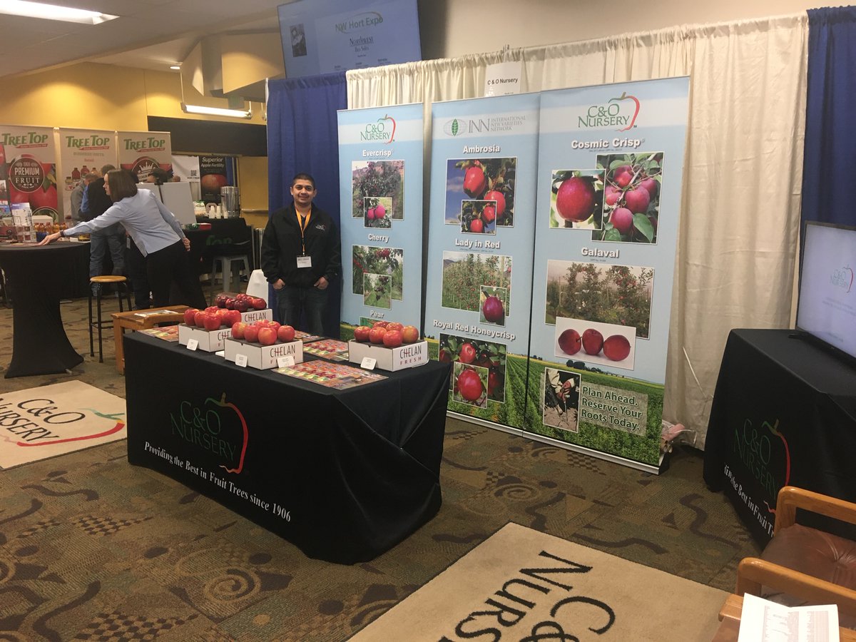 Marco enjoying the Horticulture Show being held in Wenatchee this year stop by the show if you have any questions Marco or Todd can hopefully answer your questions or help you with your planting needs Spanish speaking is welcome at the C &amp; O booth.