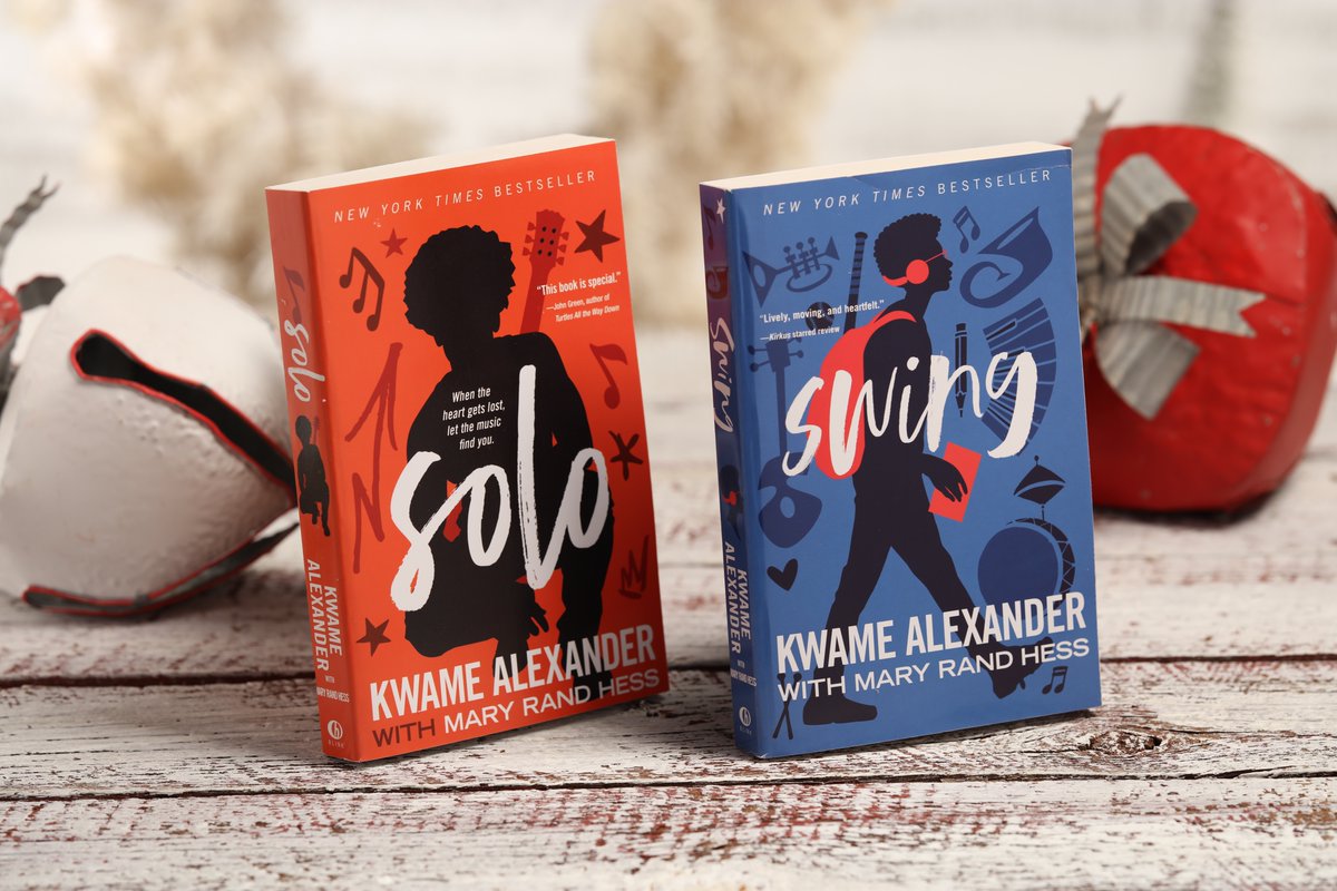 BlinkYABooks's tweet photo. Two great titles. Two great gift ideas. Get #SOLOBook and #SWINGBook by @kwamealexander and @MaryRandHess wherever books are sold! https://t.co/8rFcyvXICP
