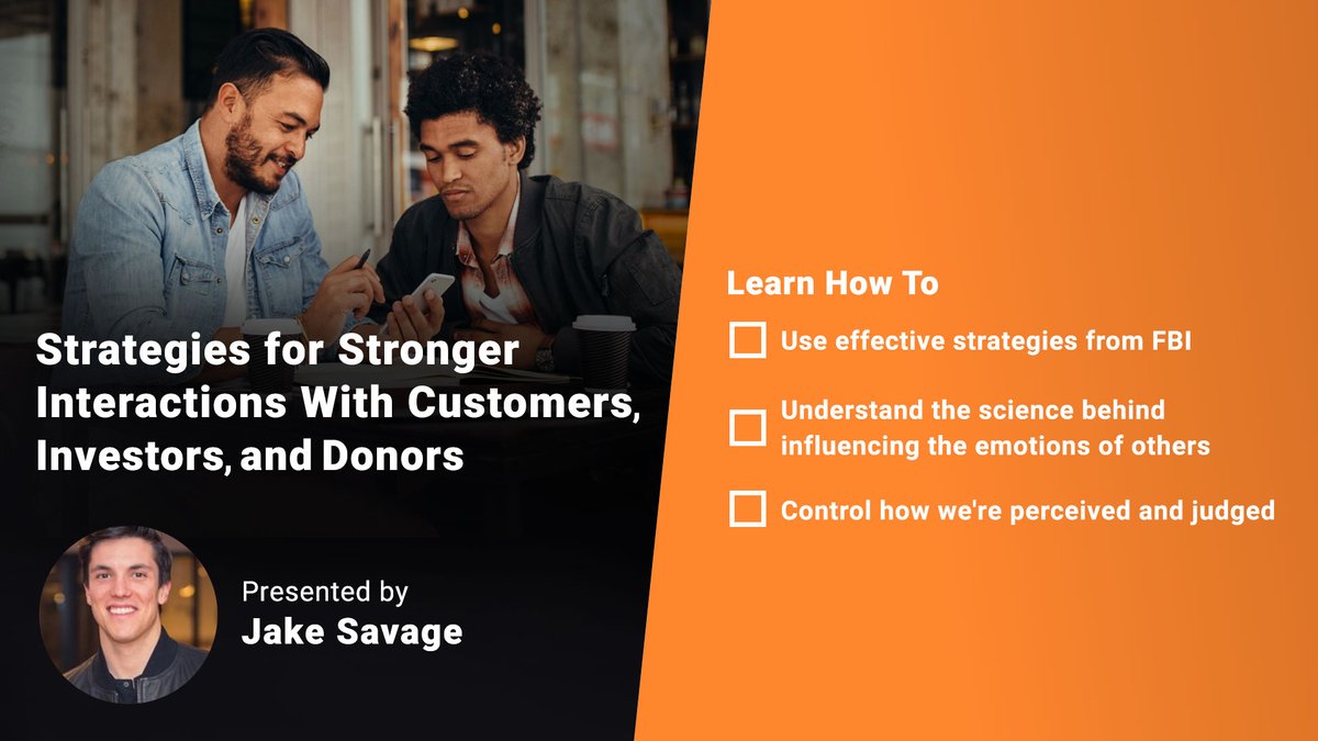 Not all interactions are created equal. Learn how to build more rapport in shorter periods time in this workshop. bit.ly/2PyPWxJ