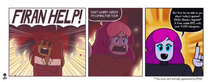 Gree rates RAID a "Oh god, I can feel the flames get closer, please help!" out of ten! 
