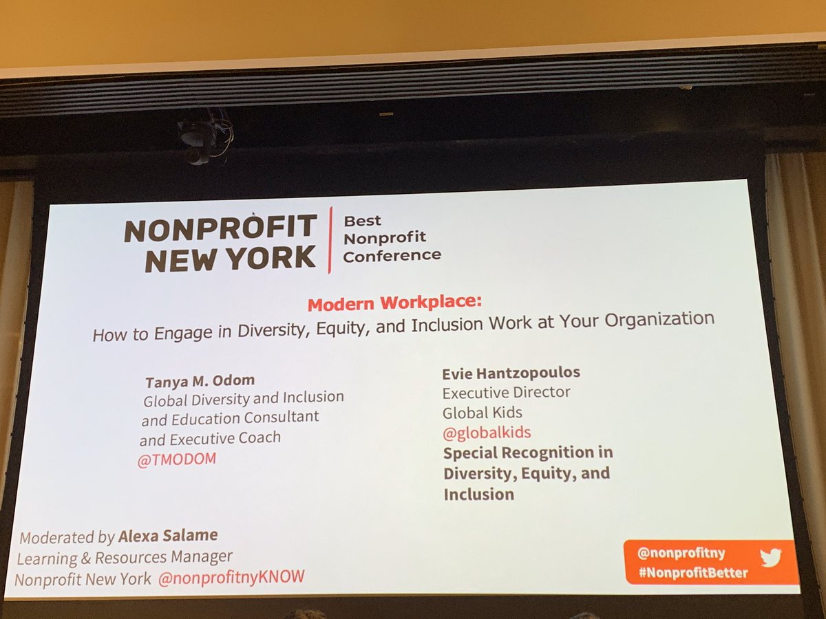 BrathwaiteYM's tweet photo. Time for our @globalkids ED Evie to #dropknowledge & share our #DEI best practices that earned us special recognition today! #NonprofitBetter @nonprofitny #Diversity #Equity #Inclusion https://t.co/fTvTP2srC1