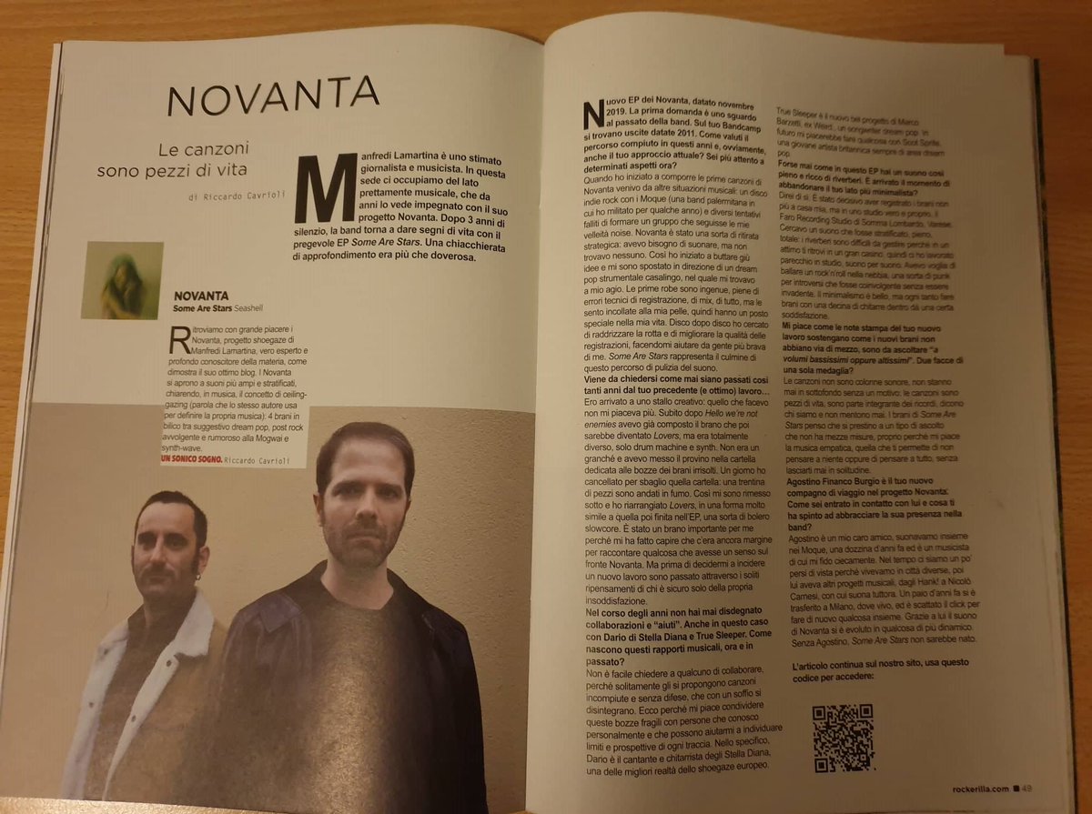 koolthingsPR's tweet photo. Su #ROCKERILLA di questo mese ampia intervista a Manfredi Lamartina, fondatore del progetto @novanta_ ✨
E poi ci siamo anche noi, a ricordarvi le tre bombe del momento 💣💣💣
@seashellrecords
#SolitudeInApathy #7AM
#shoegaze #dreampop #darkwave #alternative https://t.co/s1dFQblUWZ
