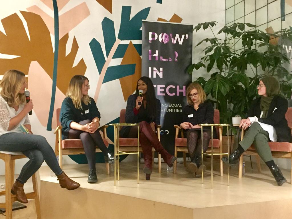 inco_group's tweet photo. Des jobs inattendus, des parcours qui donnent envie. Merci @YasmineGhezli, #AlexiaToulmet, #FantaKoné, Emilie @pailloue : des femmes qui réussissent &amp; s'épanouissent. @article_un &amp; @FondationCHANEL ensemble pour lever les freins à l'accès des jeunes femmes à la Tech #PowHerInTech https://t.co/67GehplRTn
