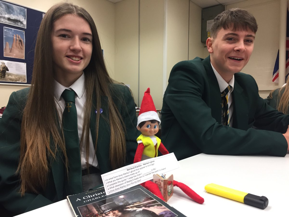 leyssens_s's tweet photo. 'Elfred' came to visit Year 11 English today and help with their revision of 'A Christmas Carol.' #SymbolismofMarley'sghost
#Victorianvalues https://t.co/ys9pUmwGQQ