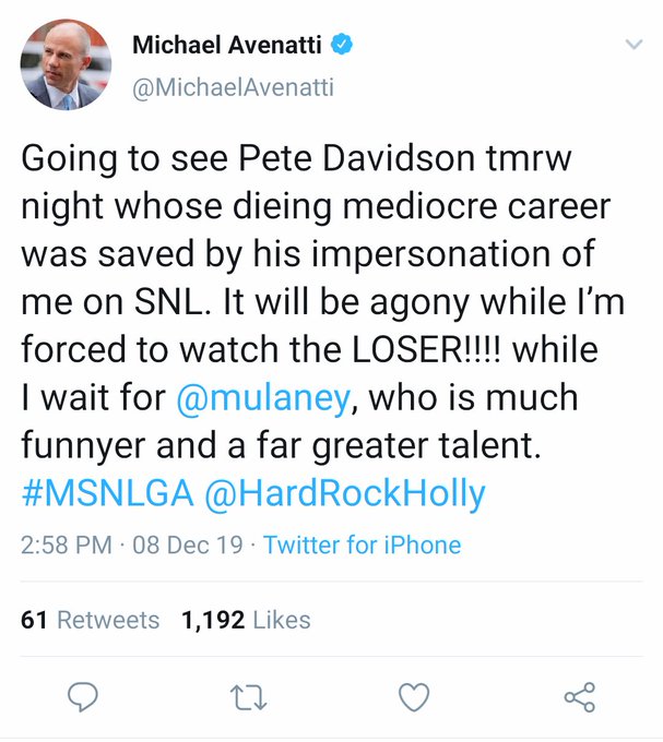 Not sure what is more entertaining...that Mikey is THIS upset about being picked on by @nbcsnl, that<a href="/tag/teamstormy"class="tags"><span>#teamstormy</span></a>