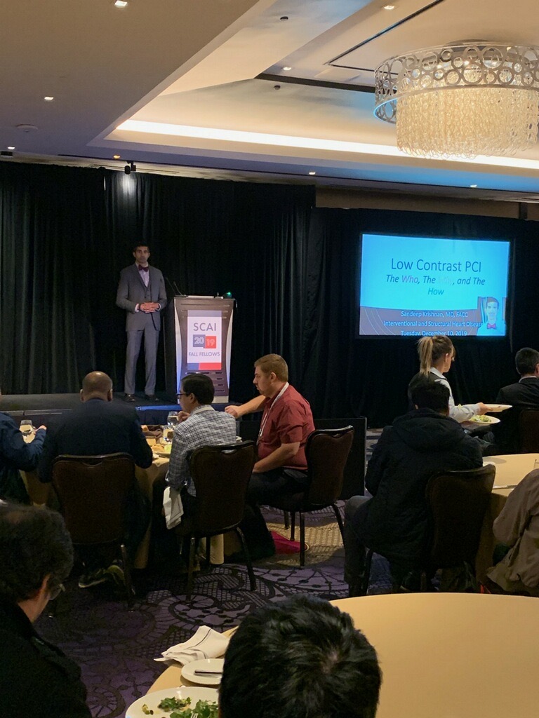 acist_medical's tweet photo. Thank you to @SKrishnanMD and everyone who attended our symposium, “Low Contrast PCI: “The Who, The Why and The How” at @SCAI Fall Fellows! #SCAI2019 https://t.co/1sBBMEOVlt