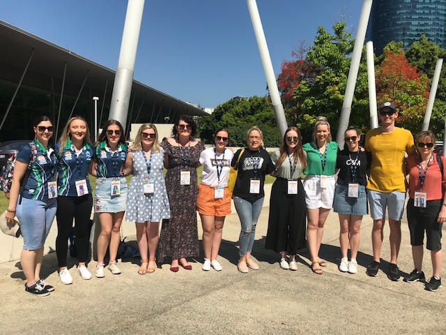 RockyCathEd's tweet photo. #ACYF19 Teachers attending from our Diocese have written - The first two days continued to build the energy. We have listened to some incredibly powerful keynote speakers and experienced prayer in all it’s magnificent forms. Ready for today’s Pilgrimage walk and closing Mass. https://t.co/3lHJlU6H5y