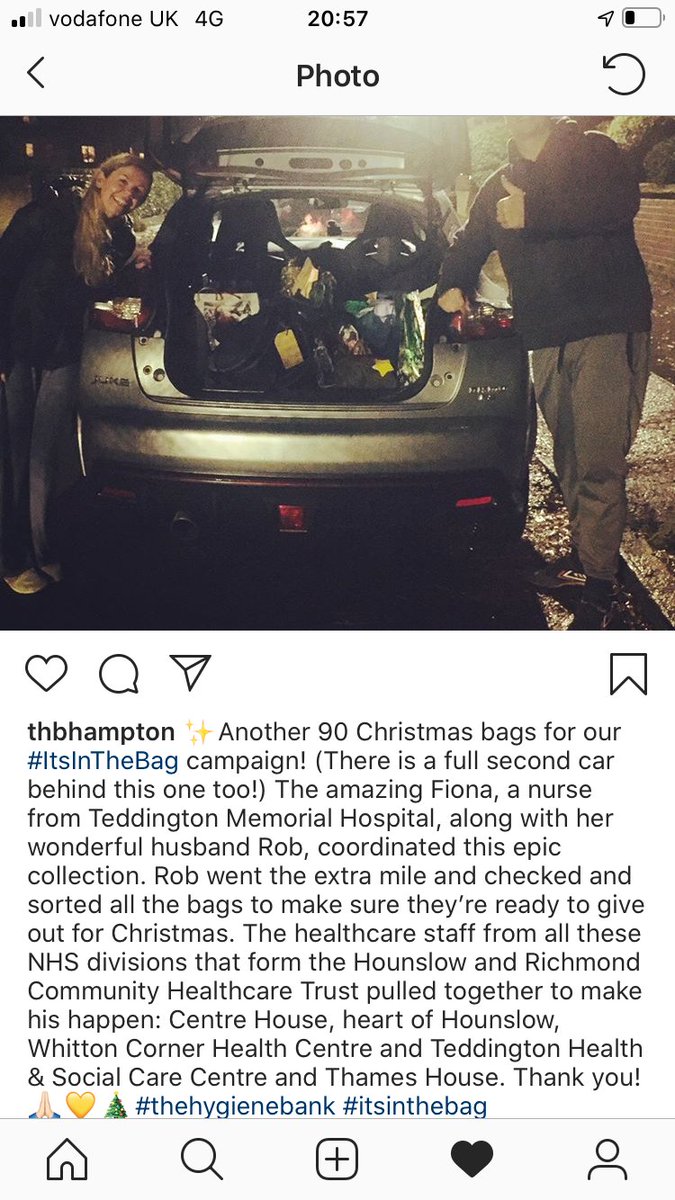 IPCHRCH's tweet photo. Thank you everyone! What an amazing response to the #itsinthebag campaign.90 bags were dropped off tonight. Lives will be made a little brighter this Christmas! Well done everyone 
@IPCHRCH @HRCH_NHS #thehygienebank https://t.co/486WkWg66n