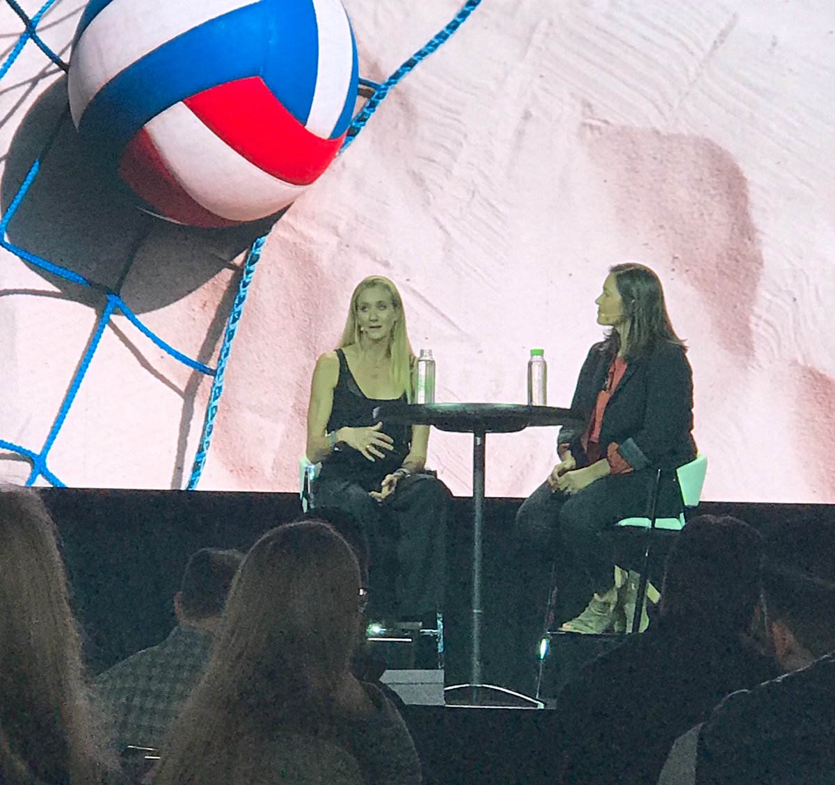 LynnMachon's tweet photo. Thank you @kerrileewalsh for your inspiring insight on teamwork and hard work at @almonds #AlmondConf. Couldn’t ask for a better CA Almond spokesperson. Best of luck in Tokyo! You’ve got this. https://t.co/KjOXEuu2IK