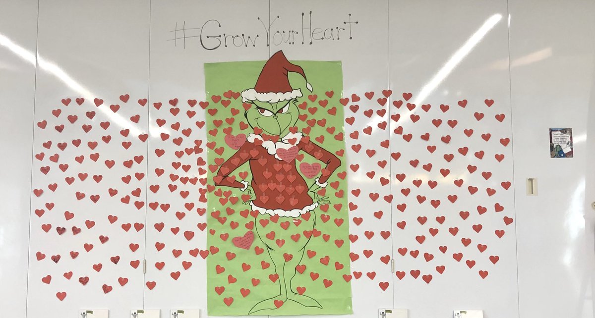 CHermosillo432's tweet photo. #GrowYourHeart @EKD_Elementary is off to a great start!!!! Students, teachers and staff are writing kindnesses they do or done to them on hearts so that we can help grow the heart of the Grinch even more!!!!! ❤️❤️
@ECISDCounselors @EctorCountyISD 
Growing the heart of Grinch!!! https://t.co/CpZW7qCA1C